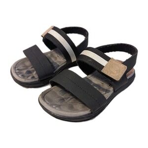 Molekinho Toddler Boys US 8 Sandals Kendall Open Toe Hook-and-Loop Casual Black